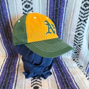 Oakland Athletics A's Green Yellow Adjustable Baseball Hat Cap Fan Favorite